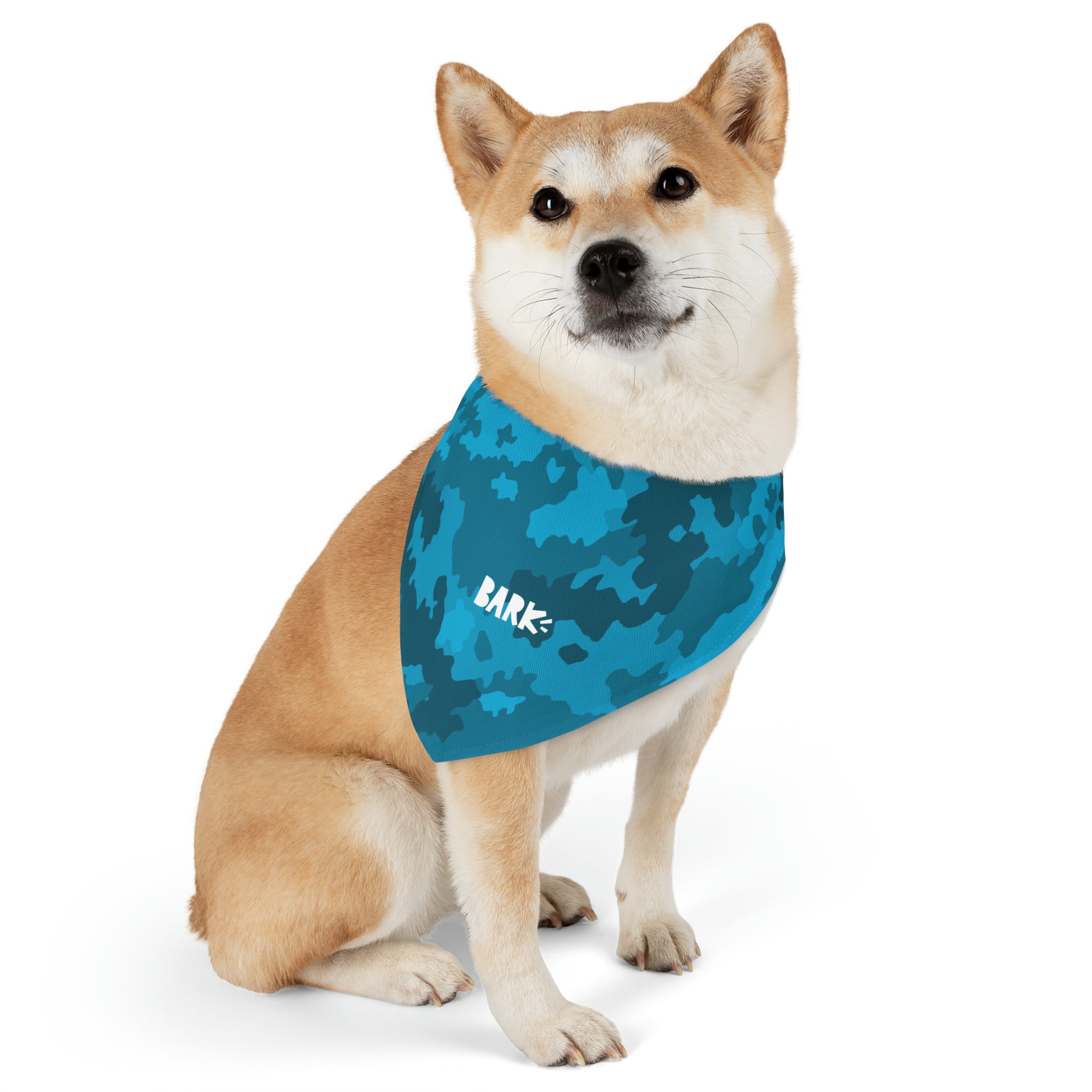 Blue Camo Bandana Collar