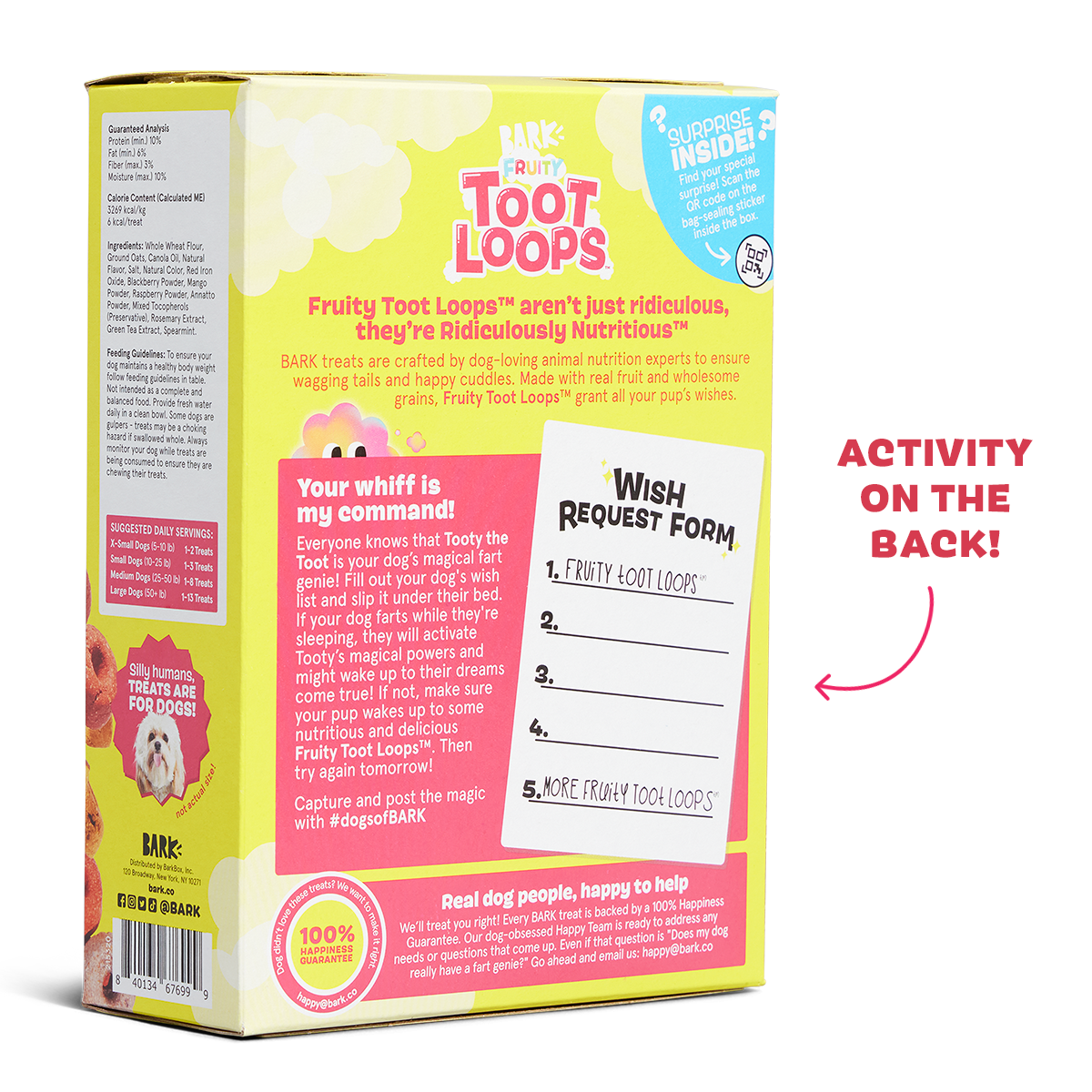 Fruity Toot Loops™ Crunchy Dog Treats - Mixed Berry Blend
