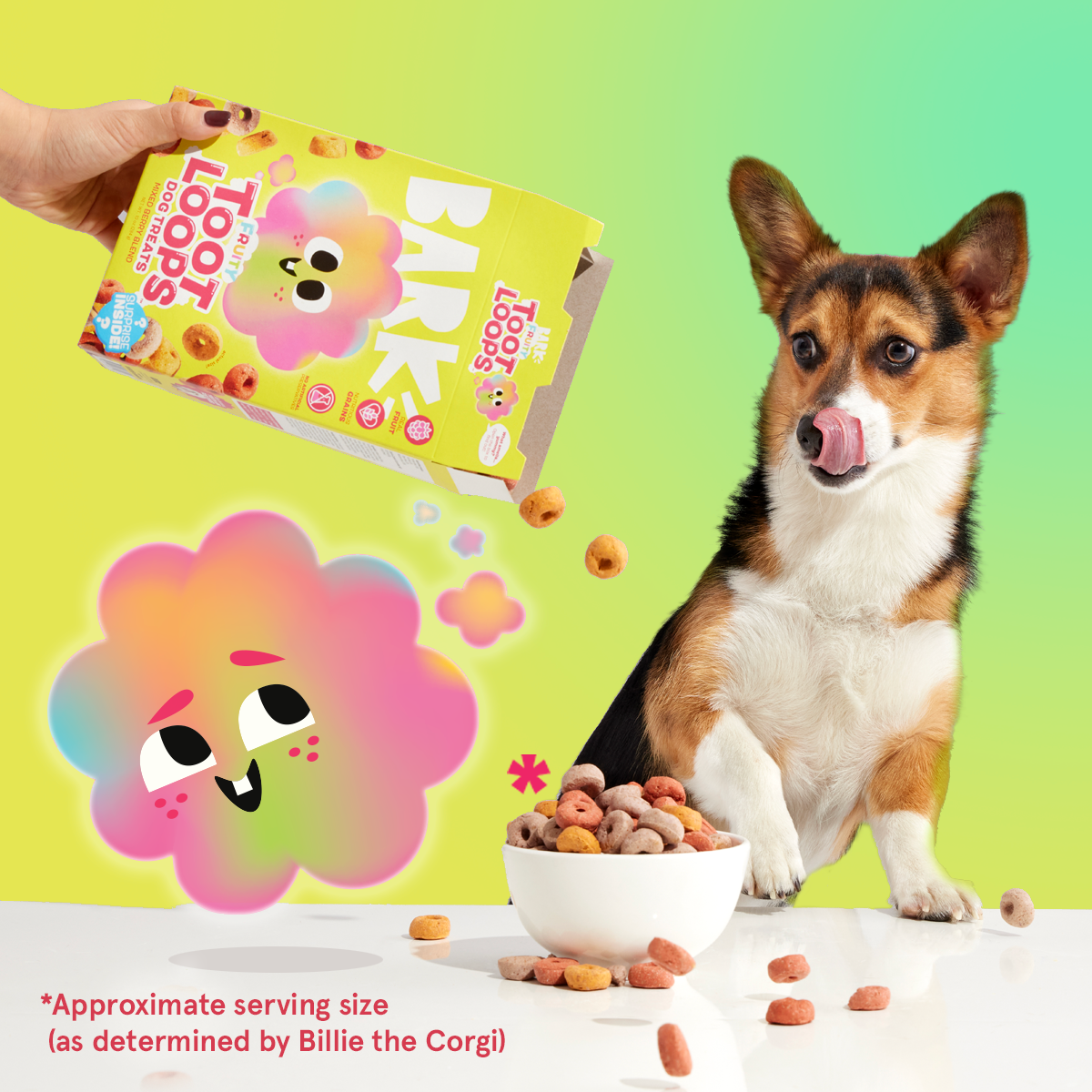 Fruity Toot Loops™ Crunchy Dog Treats - Mixed Berry Blend