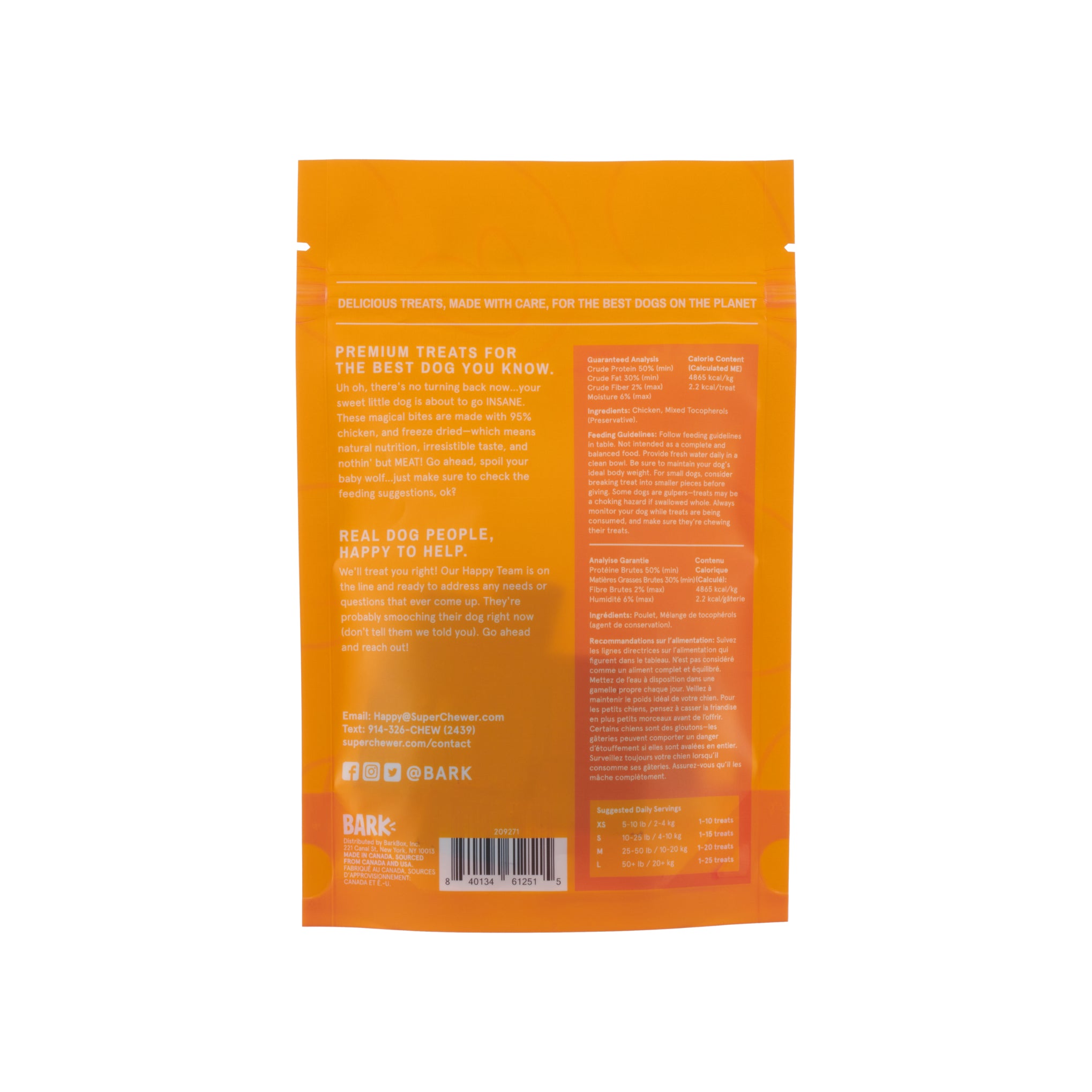 Freeze Dried Raw 95% Chicken Bites
