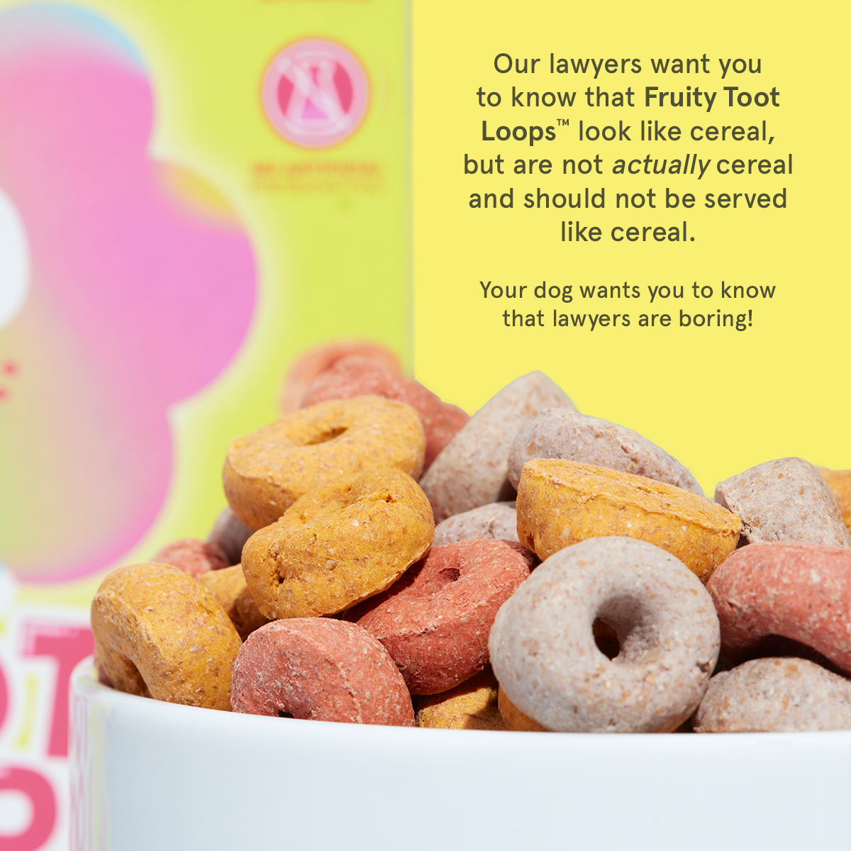Fruity Toot Loops™ Crunchy Dog Treats - Mixed Berry Blend